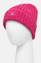 Čepice z vlněné směsi United Colors of Benetton 105HCA008.G.Reproposed růžová AW24