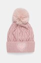 Guess czapka dziecięca aplikacja różowy J4BZ00.Z2QP0.9BYH