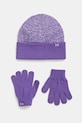 Детски шапка и ръкавици Under Armour G Beanie средно дебел виолетов 1386642