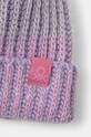 Fete United Colors of Benetton caciula din lana pentru copii 115HQA011.G.G.Seasonal violet