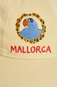 Otroška bombažna bejzbolska kapa Mini Rodini Parrot rumena