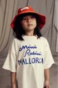 oranžna Otroški bombažni klobuk Mini Rodini Mallorca Otroški