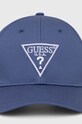 Παιδικό βαμβακερό καπέλο μπέιζμπολ Guess H3GZ01.WO08O.9BYH μπλε AW24