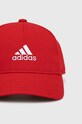 Pamučna kapa sa šiltom za bebe adidas Performance LK CAP IY5421 crvena AW24