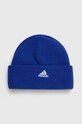 Detská čiapka adidas Performance LK BEANIE hrubá modrá IY7843