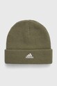 Detská čiapka adidas Performance stredne hrubá zelená IY7844