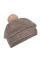 Dětský vlněný baret Konges Sløjd LOULI BERET vlna hnědá KS101254