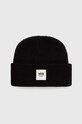 Vans czapka dziecięca WAFFLE CUFF BEANIE aplikacja czarny VN000J4WBLK1
