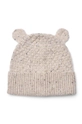 Liewood cappello in cotone bambini Miller Beanie With Ears LW15090 beige AW24