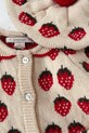 Dětský baret s příměsí vlny Konges Sløjd BELOU KNIT BERET KS101893 béžová