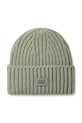 UGG czapka z domieszką wełny CHUNKY RIB BEANIE z domieszką wełny szary 21687.