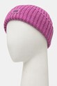 Čepice z vlněné směsi UGG CHUNKY RIB BEANIE 21687. růžová AW24