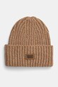 Čiapka s prímesou vlny UGG CHUNKY RIB BEANIE s prímesou vlny hnedá 21687.