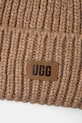 Chłopiec UGG czapka z domieszką wełny CHUNKY RIB BEANIE 21687. brązowy