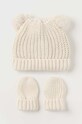 Čepice a dětské rukavice Mayoral Newborn středně silná béžová 9766.1J.Newborn.9BYH