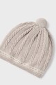 Дитяча бавовняна шапка Mayoral Newborn 9774.1A.Newborn.9BYH бежевий AW24