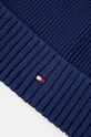 Chłopiec Tommy Hilfiger czapka bawełniana dziecięca AU0AU01526.9BYH granatowy