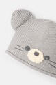 Дитяча шапка United Colors of Benetton 6VEEAA00P.W.Seasonal сірий AW24