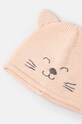 Дитяча шапка United Colors of Benetton 6VEEAA00P.W.Seasonal рожевий AW24