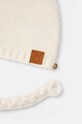 United Colors of Benetton czapka z domieszką wełny dziecięca 1032AA004.W.Seasonal beżowy AW24