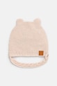 United Colors of Benetton czapka z domieszką wełny dziecięca z domieszką wełny beżowy 1032AA004.W.Seasonal