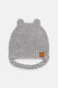 United Colors of Benetton caciula din lana pentru copii uni gri 1032AA004.W.Seasonal