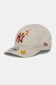 New Era czapka z daszkiem dziecięca NEW YORK YANKEES aplikacja beżowy 60565301