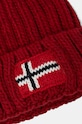 Dětská čepice s příměsí vlny Napapijri SEMIURY 6 NP0A4GMHR061 červená AW24
