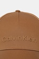 Хлопковая кепка Calvin Klein K50K511987 коричневый SS25