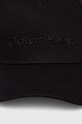 Бавовняна бейсболка Calvin Klein K50K511987 чорний SS25