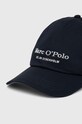 Βαμβακερό καπέλο του μπέιζμπολ Marc O'Polo 426806801076 σκούρο μπλε AW24
