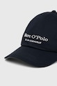 Βαμβακερό καπέλο του μπέιζμπολ Marc O'Polo 426806801076 σκούρο μπλε AW24