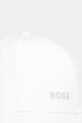 BOSS Green czapka z daszkiem bawełniana Cap-Bold 50519219 biały AW25