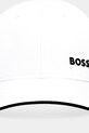 Βαμβακερό καπέλο του μπέιζμπολ BOSS Green 50519219 λευκό SS25