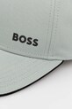 Бавовняна бейсболка BOSS Green 50519219 бірюзовий SS25