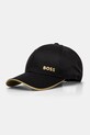 BOSS Green șapcă de baseball din bumbac Cap-Bold bumbac negru 50519219