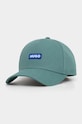 Bavlněná baseballová čepice Hugo Blue bavlna zelená 50522014