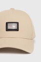 Памучна шапка с козирка HUGO 50519229 бежов AW24