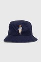 Polo Ralph Lauren kapelusz bawełniany bawełna granatowy 710941905