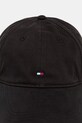 Tommy Hilfiger czapka z daszkiem bawełniana AM0AM12531 czarny AW25