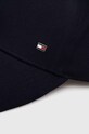 Tommy Hilfiger czapka z daszkiem bawełniana AM0AM12534 granatowy AW24