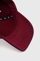 Tommy Hilfiger czapka z daszkiem bawełniana bordowy AM0AM12541