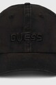 Bavlněná baseballová čepice Guess Z4YZ03.WO07T černá AW24
