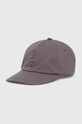 Бавовняна бейсболка Armani Exchange аплікація сірий 954220.4F101