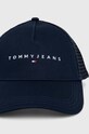 Tommy Jeans sapca AM0AM12424 bleumarin AW24