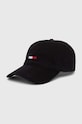 Tommy Jeans czapka z daszkiem aplikacja czarny AM0AM12427