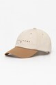 Tommy Jeans czapka z daszkiem bawełniana aplikacja beżowy AM0AM12894