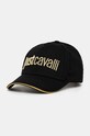 Just Cavalli șapcă de baseball din bumbac bumbac negru 77QAZK30.ZG192