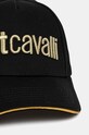 Just Cavalli șapcă de baseball din bumbac 77QAZK30.ZG192 negru AW24
