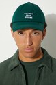 Drôle de Monsieur czapka z daszkiem bawełniana La Casquette Slogan PERM.CP151.CO138.DGN zielony